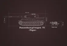 minimalistic tanks artwork tiger tanks bengal tigers world of tanks blueprint red_spektr 1920x120 Art HD Wallpaper